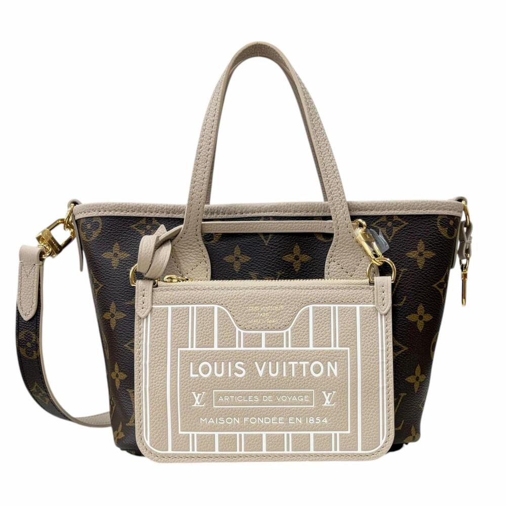 Louis Vuitton Neverfull Inside Out BB Monogram Shoulder Bag, Handbag, Grain L...